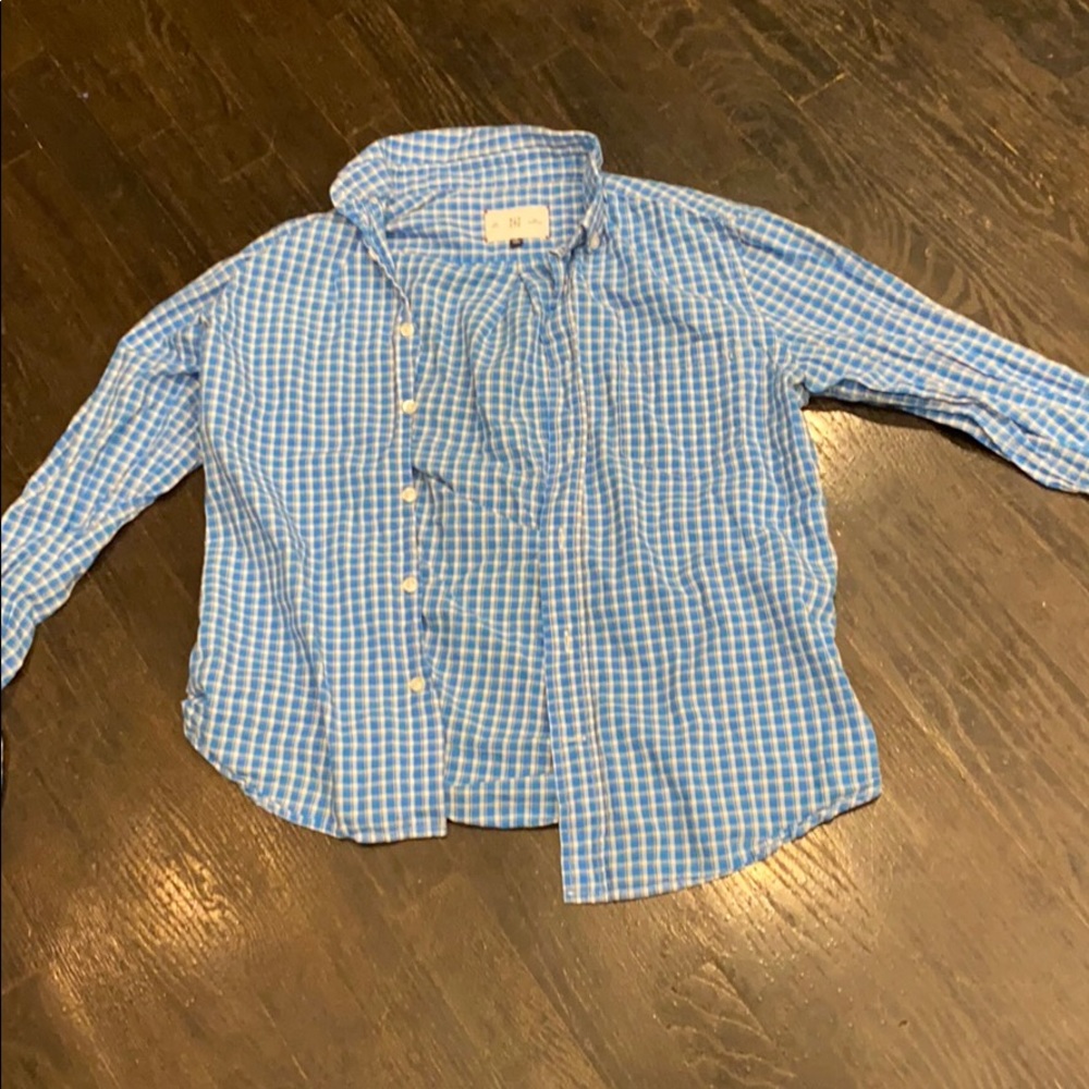 RVYC plaid blue button down